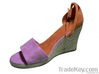 lady low heel espadrille wedge