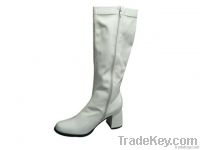 lady fashion white boots