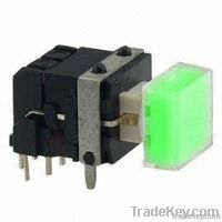 Illuminated Pushbutton Switch with Multiple Cap, LED Color Options, Ri