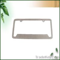 Metal car license plate frame