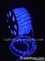 Blue waterproof 2 wires round rope light