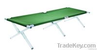 Aluminum folding camping bed