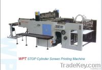 Stop cylinder screen printing machine