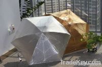 2012 new style mini golden and silvery 5 folding umbrella