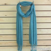 Plain Viscose Scarf Turquoise