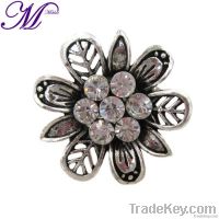 fashion flower crystal ring