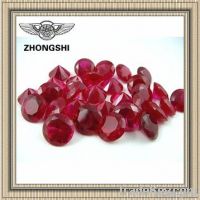 fashion jewelry set  synthetic corundum ruby red