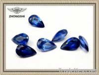 fashion jewelry inlay synthetic sapphire gemstone