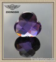 high quality amethyst fancy cut cubic zirconia