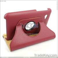 360 degree Litchi pattern Leather case for new ipad