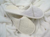 oem cotton hotel slippers with 5 mm EVA sole