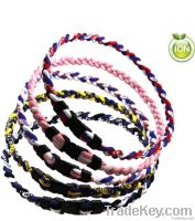 titanium sports braided ropes necklace