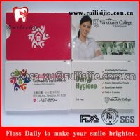 Credit Card Shape dental floss ptfe floss thread with private label printing