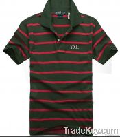 short good quality men striped polo shirts