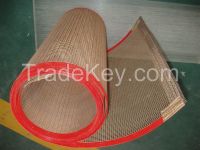 Textile printing  and dyeing Teflon open mesh conveyor belt