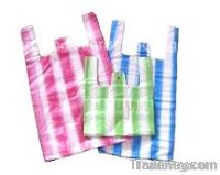 T-Shirt Bag, Plastic T-Shirt Bag, HDPE Vest Bag, BV Striped Vest Sack