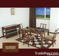 Hot seller Mosaic with wood Rect. Dining Table and Dining Chair