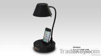 LED table lamp with ipod speaker