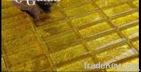 Goldfoil Glass Mosaic Tile , Crystal Mosaic