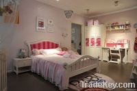 Lovely pine wood kids bedroom sets