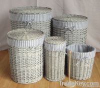 Willow Round Basket (s/5