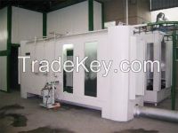 customer design powder coating booth for metal parts