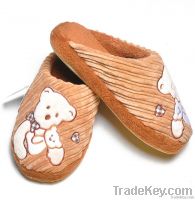 Lovely plush women indoor eva slippers