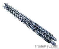 Conical twin screw and barrel