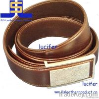 Italian Cow Genuine Leather Belt with 304 Stainless Steel Belt Buckle