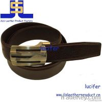 Italian Cow Genuine Leather Belt with 304 Stainless Steel Belt Buckle