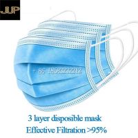 Effective filtration above 99% medical mask 3 layer face mask