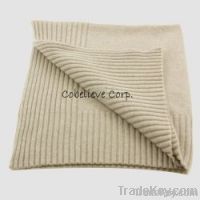 Rib Edge Cashmere Blanket