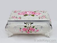 Metal jewelry box jewel box