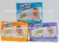 Toujours baby diaper(colorful, disposable, Cheap)