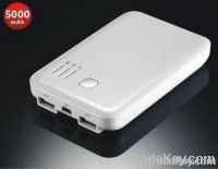 5000mAh dual USB power bank for Iphone/Ipad