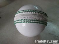 White Hand Crafted Leather Cricket Ball