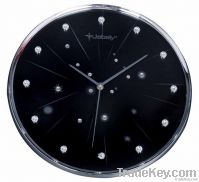 diamond clock, jewelry clock, sweep movement clock