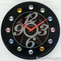 new offer modern wall clock with luxury diamond deco