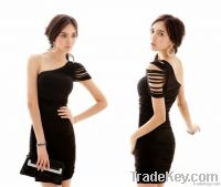 Single shoulder dress