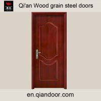 Wood grain steel fire door QA-GFM009