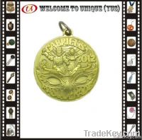 3D Gold queen Antique metal medal souvenir