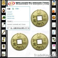 Lucky Gold matal coins for 2012