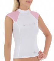 High Quality UV50+ Women&#039;s Aura Cap Sleeve Rashguard