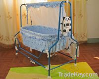 Automatic swing baby crib