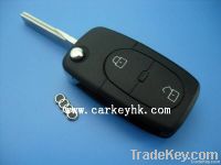 Car key blanks for Audi 2 buttons remote key shell 2032 battery