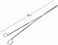 24" Non-Locking Giant Hemostats - stainless