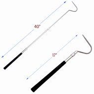 Telescoping 17" to 40" Golf Handle Snake Hook