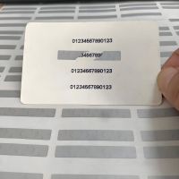 Scratch  off sticker use to cover pin number 