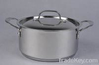 stainless steel stock pot/casserole/shallow casserole