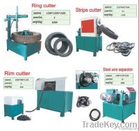 Waste Tyre/ Tire shredding and recycling Cutting Machine